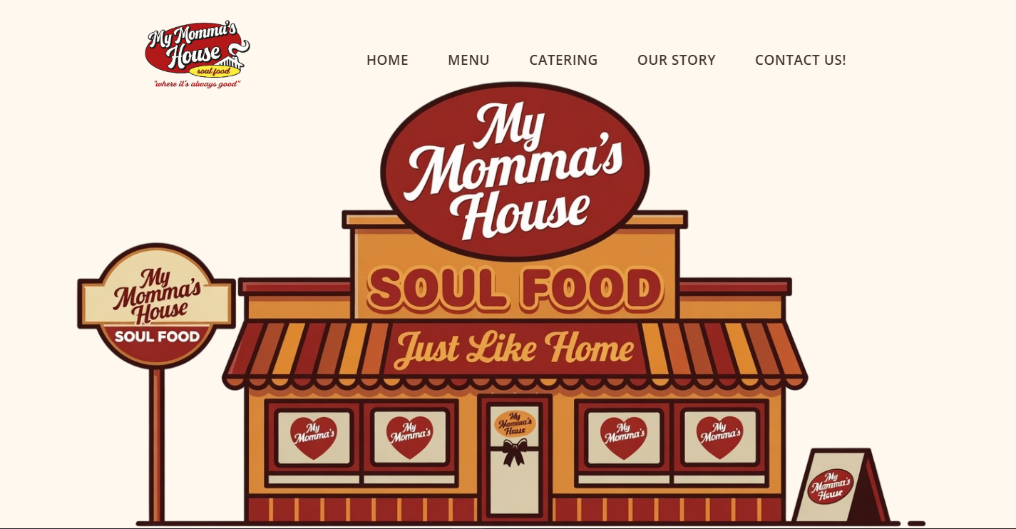 Preview of the restaurant website template
